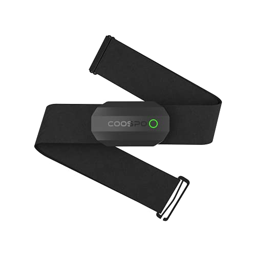 CooSpo Heart Rate Monitor,Bluetooth ANT+ Heart Rate Monitor Chest Strap,HRM D...