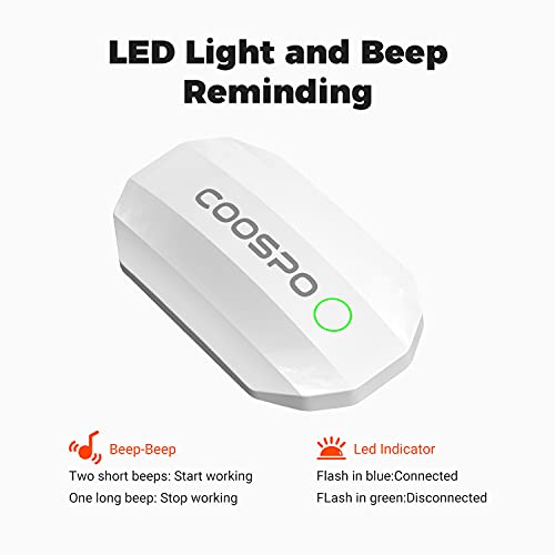 CooSpo Heart Rate Monitor Bluetooth ANT + HR Sensor with Chest Strap IP67 Wat...