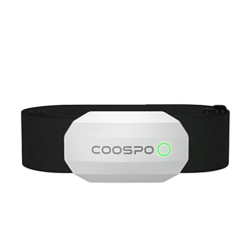 CooSpo Heart Rate Monitor Bluetooth ANT + HR Sensor with Chest Strap IP67 Wat...