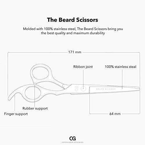 Copenhagen Grooming Beard Scissors - Beard and Moustache Scissors for Men Bea...
