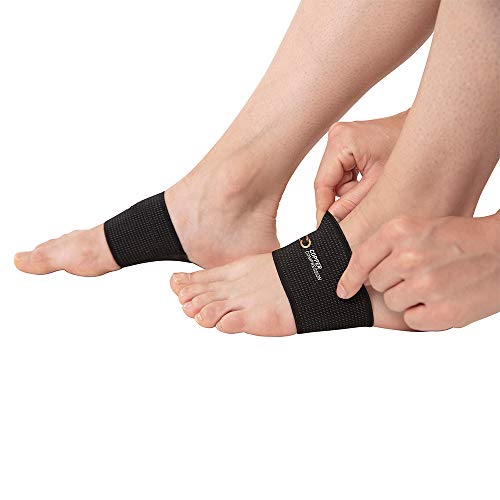 Copper Compression Copper Arch Support - 2 Plantar Fasciitis Braces/Sleeves. ...