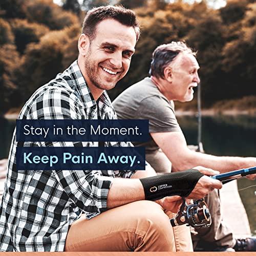 Copper Compression Recovery Wrist Brace - Copper Infused Adjustable Support S...