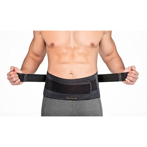 Copper Fit Unisex Advanced Pro Back Belt Compression Brace, Small/Medium