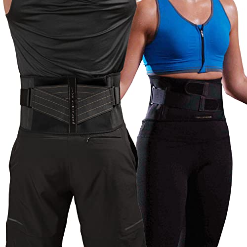 Copper Fit Unisex Rapid Relief Back Support Brace with Hot/Cold Therapy, Adju...