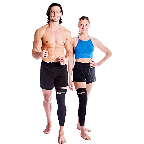 Copper Joe Full Leg Compression Sleeve - Ultimate Copper Infused, Support for...