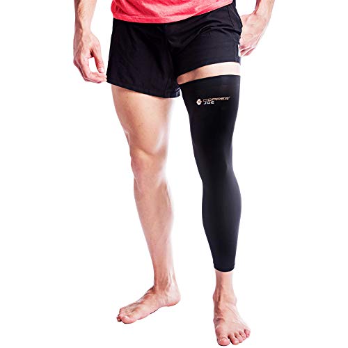 Copper Joe Full Leg Compression Sleeve - Ultimate Copper Infused, Support for...