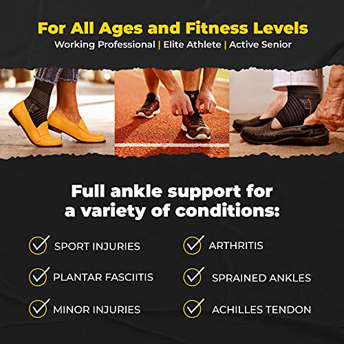 Ankle Brace for Women and Men - Adjustable Strap for Arch Support - Plantar F...