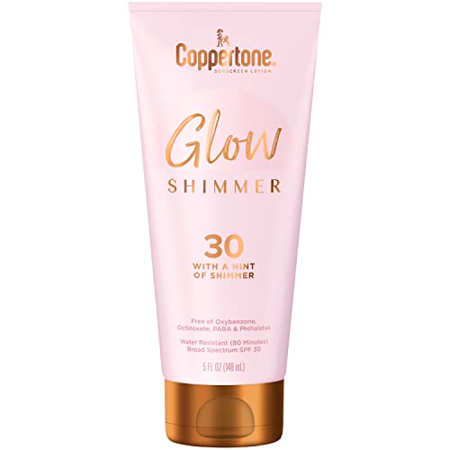 Coppertone Glow Hydrating Sunscreen Lotion with Illuminating Shimmer Minerals...