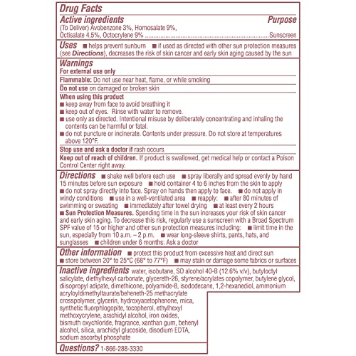 Coppertone Glow Shimmering SPF 50 Sunscreen Spray, 5 ounces (Packaging May Vary)