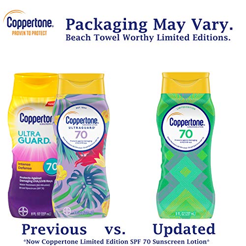 Coppertone Limited Edition ULTRA GUARD SPF 70 Sunscreen Lotion (8 Fluid Ounce...