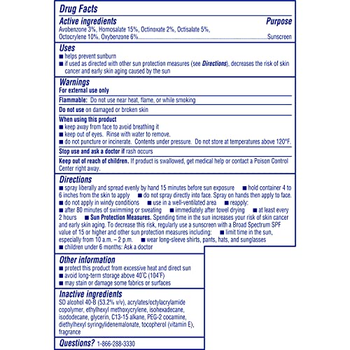 Coppertone SPORT Continuous Sunscreen Spray Broad Spectrum SPF 100, White, 5....