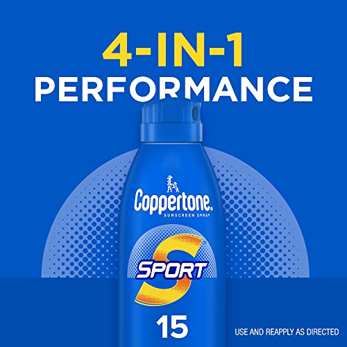 Coppertone SPORT Continuous Sunscreen Spray Broad Spectrum SPF 15 (5.5 Ounce)...