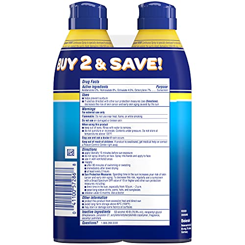 Coppertone Sport Continuous Sunscreen Spray Broad Spectrum SPF 30 (5.5 Ounce ...