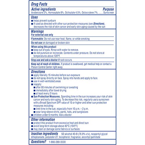 Coppertone Sport Continuous Sunscreen Spray Broad Spectrum SPF 30 (5.5 Ounce ...