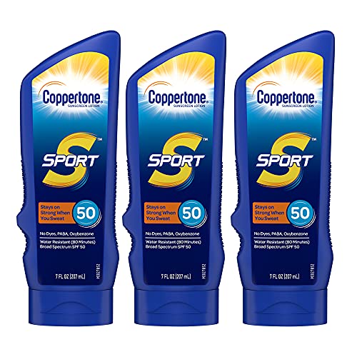 Coppertone SPORT Sunscreen Lotion Broad Spectrum SPF 50 Multipack (7 Fluid Ou...