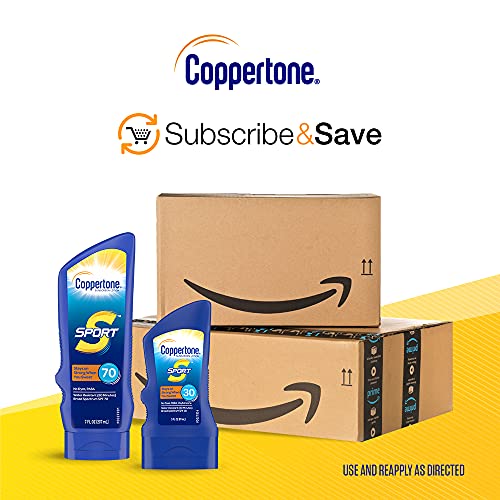 Coppertone SPORT Sunscreen Lotion SPF 50 Travel Size Multipack (3 Fluid Ounce...