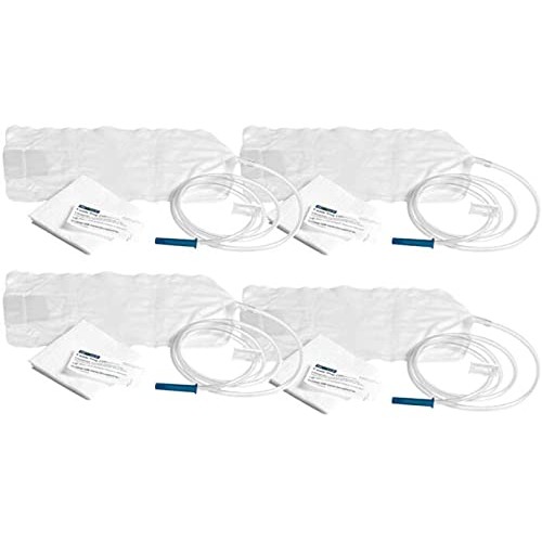 Cor-Vital Disposable Enema Bag Kit for Colon Cleansing (Pack of 4 Kits) - Ene...