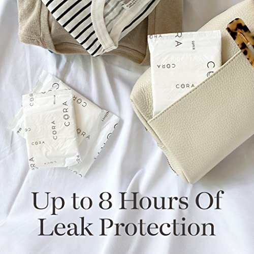 Cora Organic Pads | Ultra Thin Period Pads with Wings | Regular Absorbency | ...