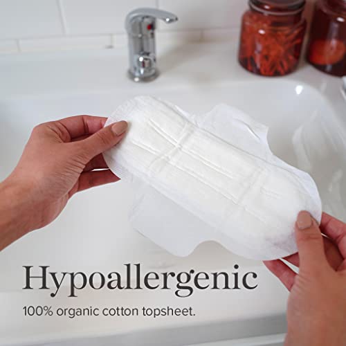 Cora Organic Pads | Ultra Thin Period Pads with Wings | Regular Absorbency | ...