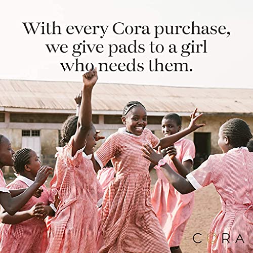 Cora Organic Pads | Ultra Thin Period Pads with Wings | Regular Absorbency | ...