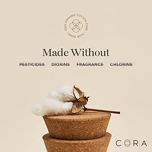 Cora Organic Tampons | Regular Absorbency | 100% Cotton Core, Unscented with ...