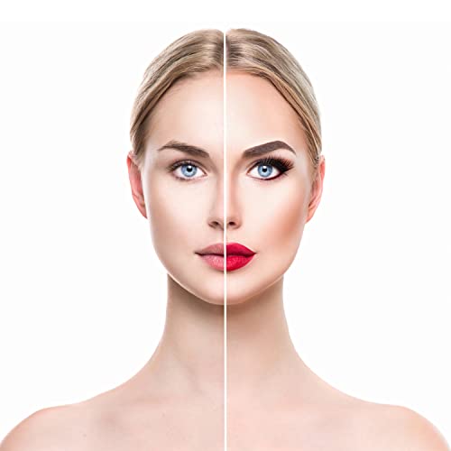 Eyebrow Stamp and Eyebrow Stencil Kit, 1 Step Eye Shape Tinting Kit, Long-Las...