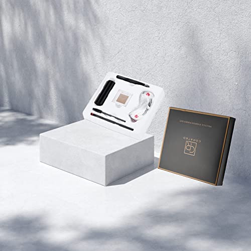 Eyebrow Stamp and Eyebrow Stencil Kit, 1 Step Eye Shape Tinting Kit, Long-Las...