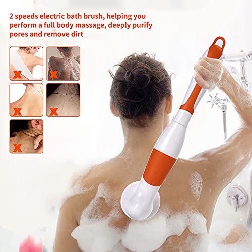 Cornesty Electric Bath Brush 4 in 1 Waterproof Multi-Functional Body Cleansin...