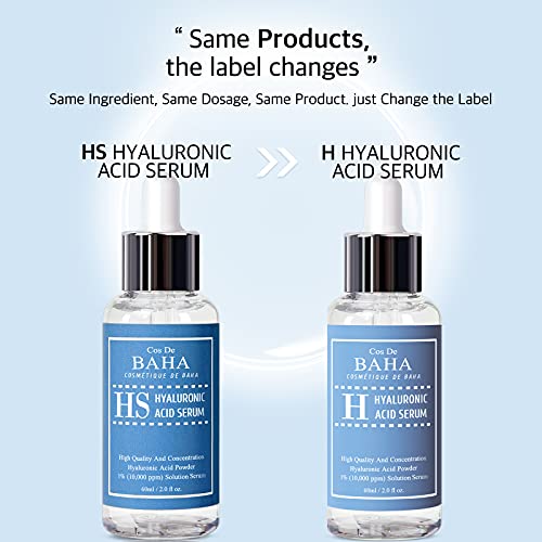 Pure Hyaluronic Acid 1% Powder Serum for Face 10,000ppm - Anti Aging + Fine L...