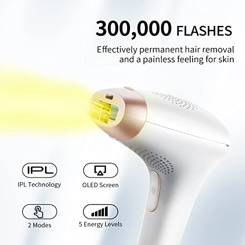 COSBEAUTY IPL Hair Removal for Women and Men, Permanent Painless Laser Hair R...