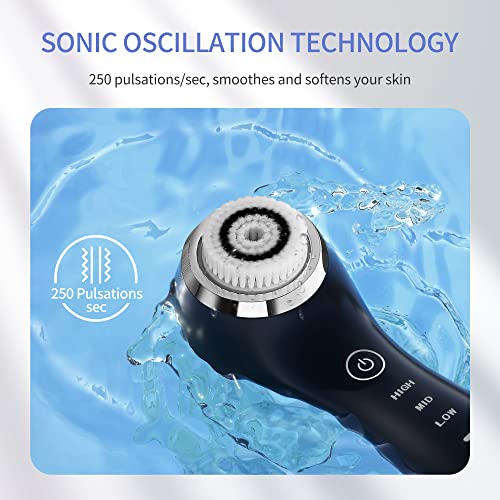 COSBEAUTY Sonic Facial Cleansing Brush Face Gentle Exfoliator Deep Cleansing ...