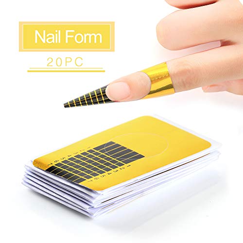 Acrylic Nail Kit 3PCS Acrylic Powder and Liquid Set Acrylic Nail Brush Forms ...
