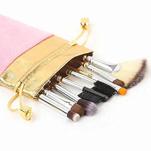 Coshine 8pcs Sailor Moon Makeup Brush Set With Pouch, Magical Girl Gold Cardc...
