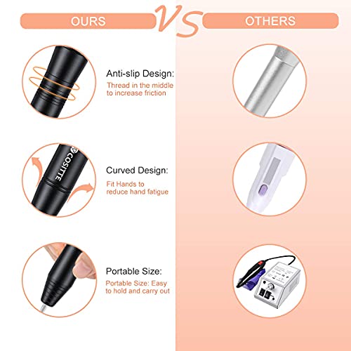 COSITTE Electric Nail Drill, USB Electric Nail Drill Machine for Acrylic Nail...