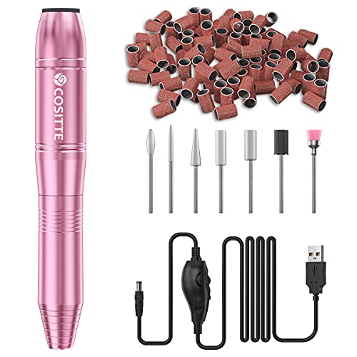 COSITTE Electric Nail Drill, USB Electric Nail Drill Machine for Acrylic Nail...