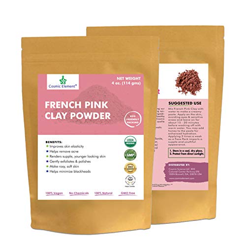 French Pink Montmorrillonite Clay Powder (French Rose Clay), Vegan Food Grade...