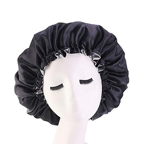 Cospack Satin Bonnet Sleep Bonnet Cap - Extra Large Double Layer Reversible A...