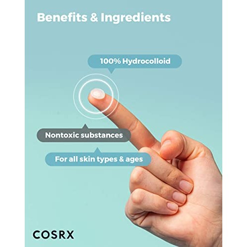 COSRX Acne Pimple Patch (96 counts) Absorbing Hydrocolloid Spot Treatment Fas...