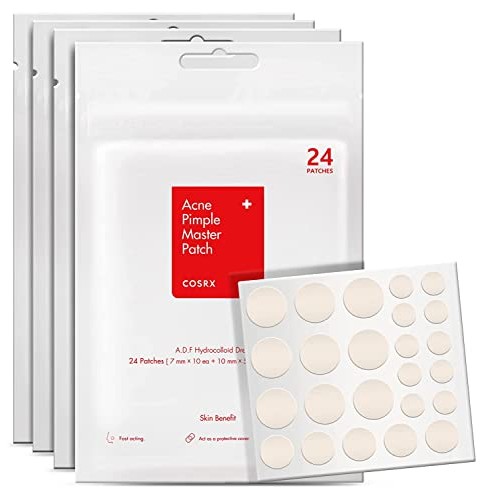 COSRX Acne Pimple Patch (96 counts) Absorbing Hydrocolloid Spot Treatment Fas...
