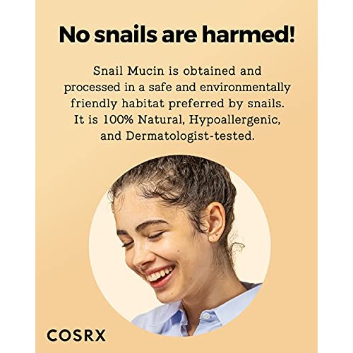 COSRX Advanced Snail Mucin Power Sheet Mask 10 Sheets | 35,000 ppm of Snail S...