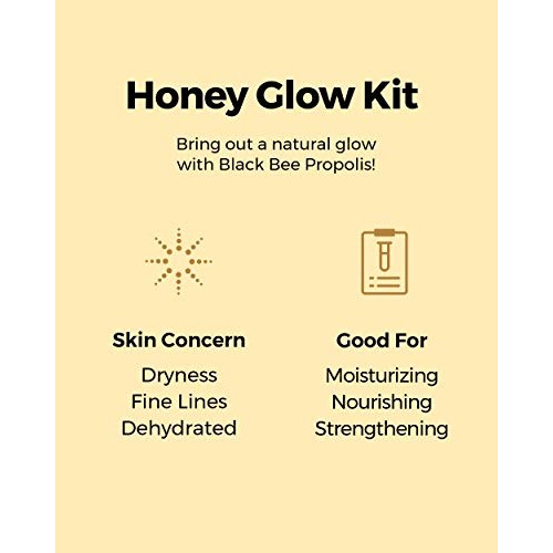 COSRX Honey Glow Kit | Propolis Synergy Toner, Ampoule, Cream | Moisturizing,...