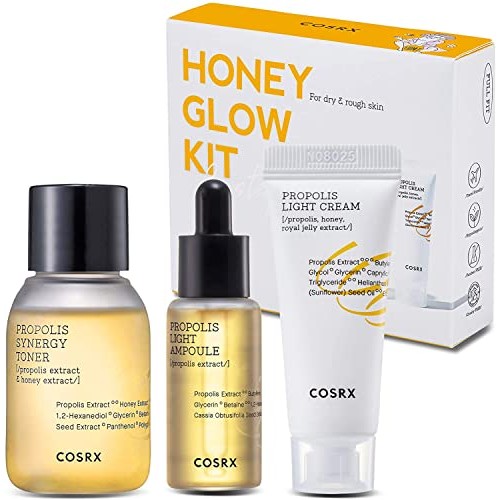 COSRX Honey Glow Kit | Propolis Synergy Toner, Ampoule, Cream | Moisturizing,...