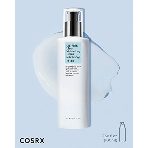 COSRX Oil-Free Ultra-Moisturizing Lotion with Birch Sap, 3.38 fl.oz / 100ml |...