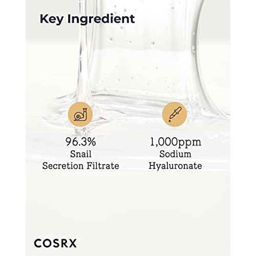 COSRX Snail Mucin 96% Power Repairing Essence 3.38 fl.oz, 100ml, Skin Repair ...