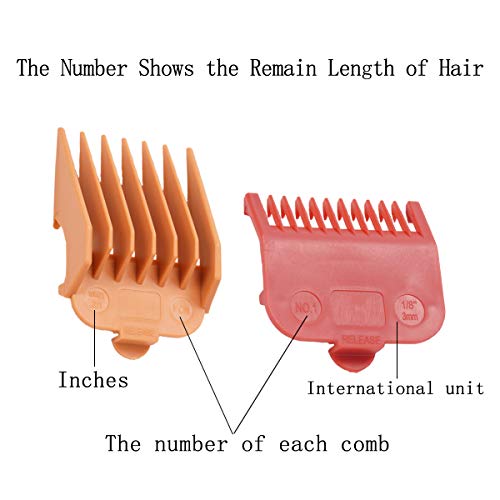 Professional Hair Clipper Guards Guide Combs,Hair Clipper Cutting Guides/Comb...