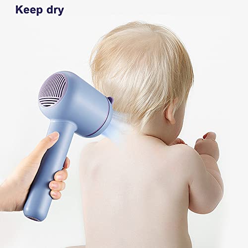 Cordless Baby Hair Dryer - Low Heat Speed Portable Wireless Blow Dryer Gentle...