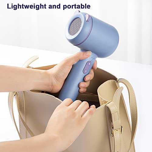 Cordless Baby Hair Dryer - Low Heat Speed Portable Wireless Blow Dryer Gentle...