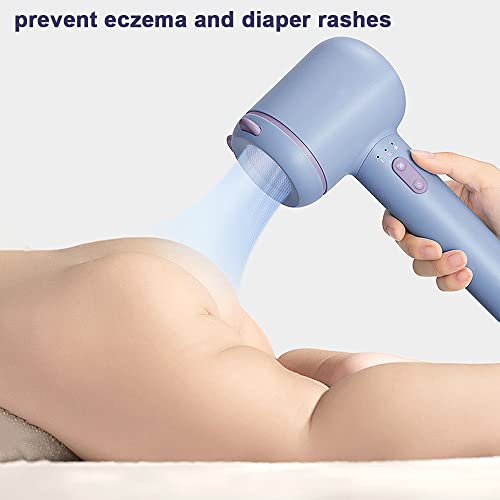 Cordless Baby Hair Dryer - Low Heat Speed Portable Wireless Blow Dryer Gentle...