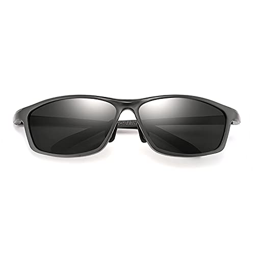 Men's Polarized Full Reading Sunglasses Square Aluminum Magnesium Frame Fashi...