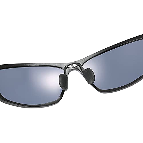 Men's Polarized Full Reading Sunglasses Square Aluminum Magnesium Frame Fashi...